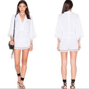 Motel Giola Jumpsuit Romper Lace Trim Revolve Small~